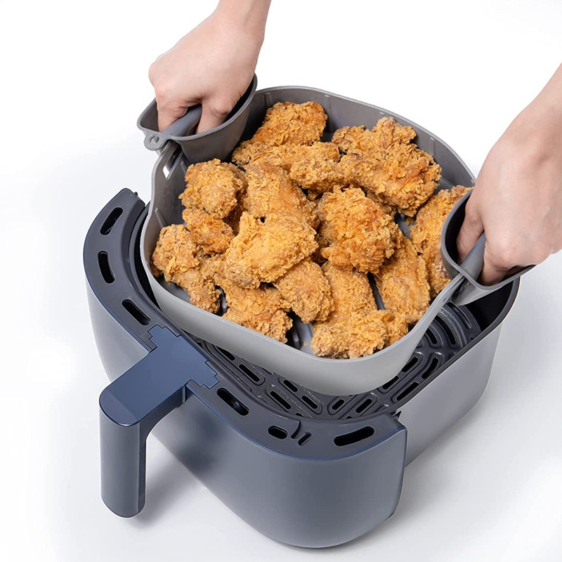 Фритюрница Air Fryer квадратный силиконовый противень для выпечки пищевой многоразовый силиконовый противень легкий стиль