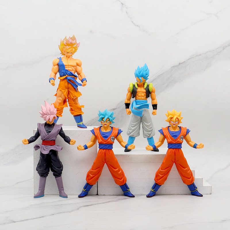 Can choose the animation hand-made Dragonball Super Saiyan Monkey King begit wujita model ornaments doll