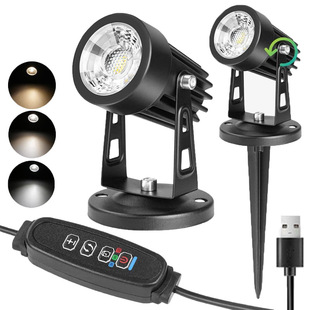 Cross-border hot-selling LED dimming color timing indoor USB spotlight plant background wall projection light tree spotlight