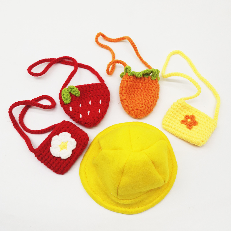 Rabbit Clothes Decorations Small Backpack Small Hat Accessories Decorative Items Matching Clothes Supplies