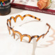 High quality big wave headband-tortoiseshell coffee