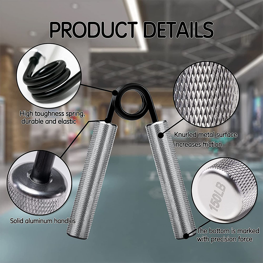 Metal grip hand trainer grip ball finger exercise rehabilitation grip meter suit wrist strength arm trainer