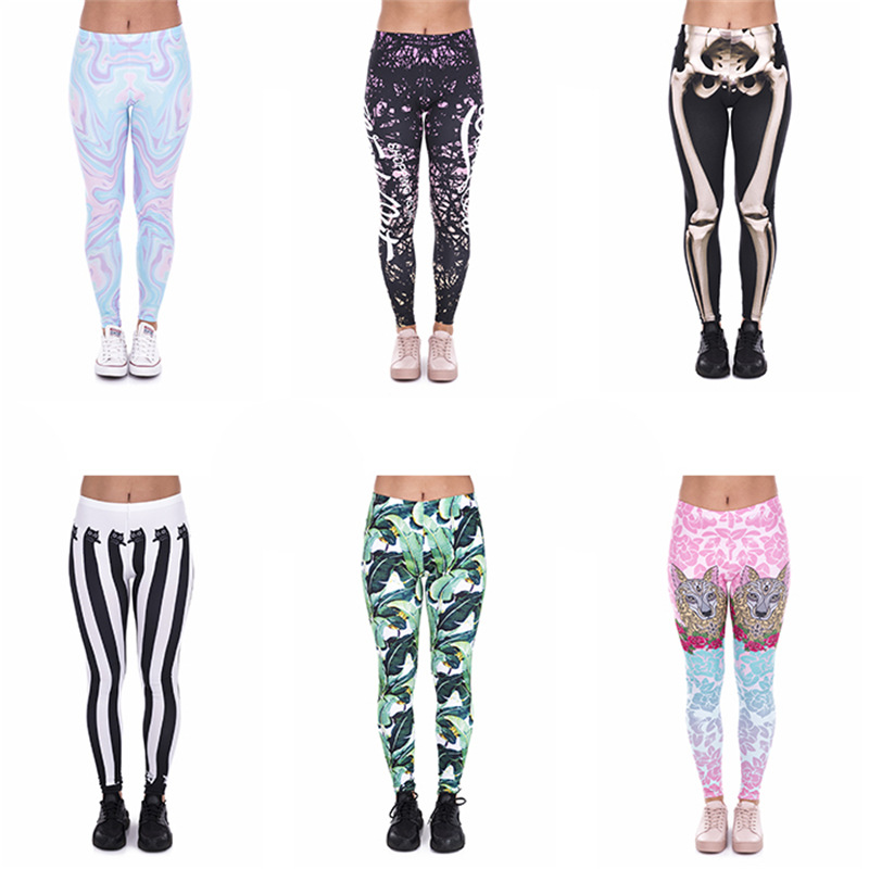 Mandala Pattern Stripe Printed Ankle-length Pants High Waist Sports Yoga Large Size leggings Women's leggings Foreign Trade