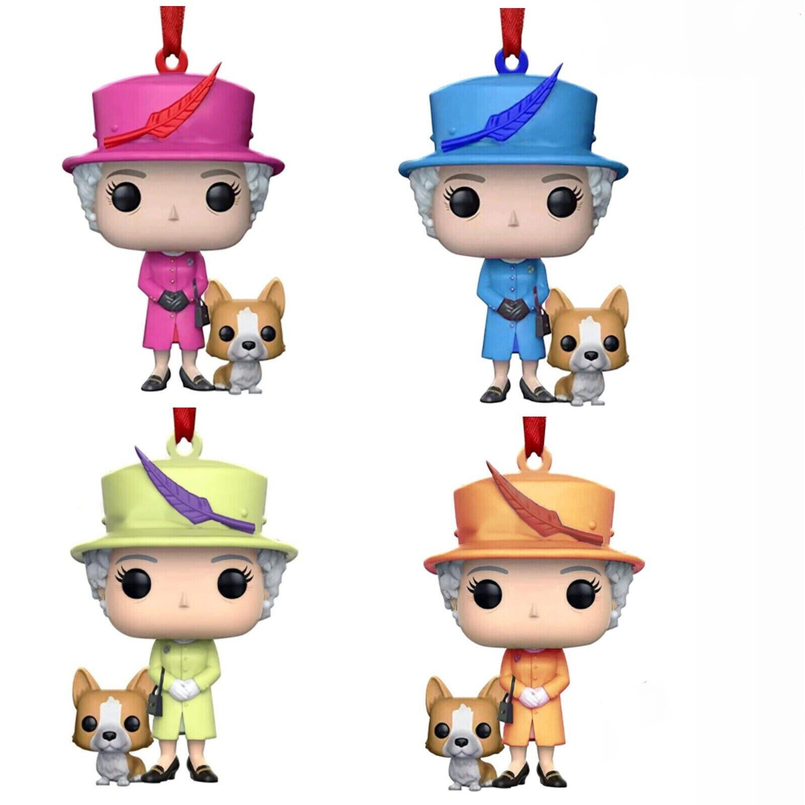 Cross-border New FUNKO POP 01 Queen Elizabeth Memorial Pendant