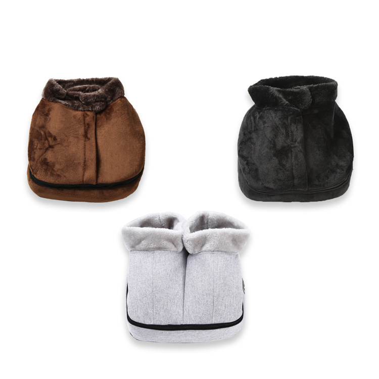 Two-in-one vibration heating shoes massage boots kneading massage foot warmer 2 in 1 shiatsu massager