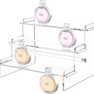 Transparent Acrylic Three-Layer Perfume Storage Rack Blind Box Handmade Doll Jewelry Cupcake Display Stand