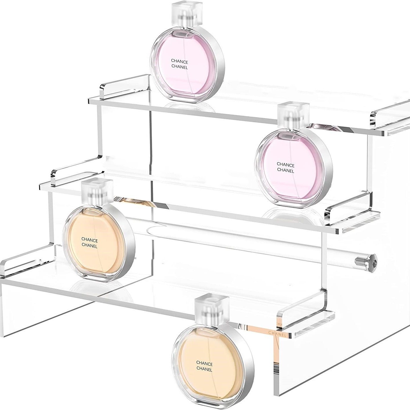 Transparent Acrylic Three-Layer Perfume Storage Rack Blind Box Handmade Doll Jewelry Cupcake Display Stand