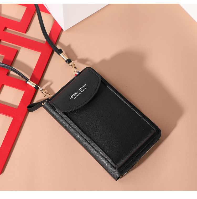 2021 nuova borsa per cellulare di grande capacità borsa a tracolla piccola con cerniera borsa a tracolla lunga multifunzionale portafoglio da donna_voghion.com