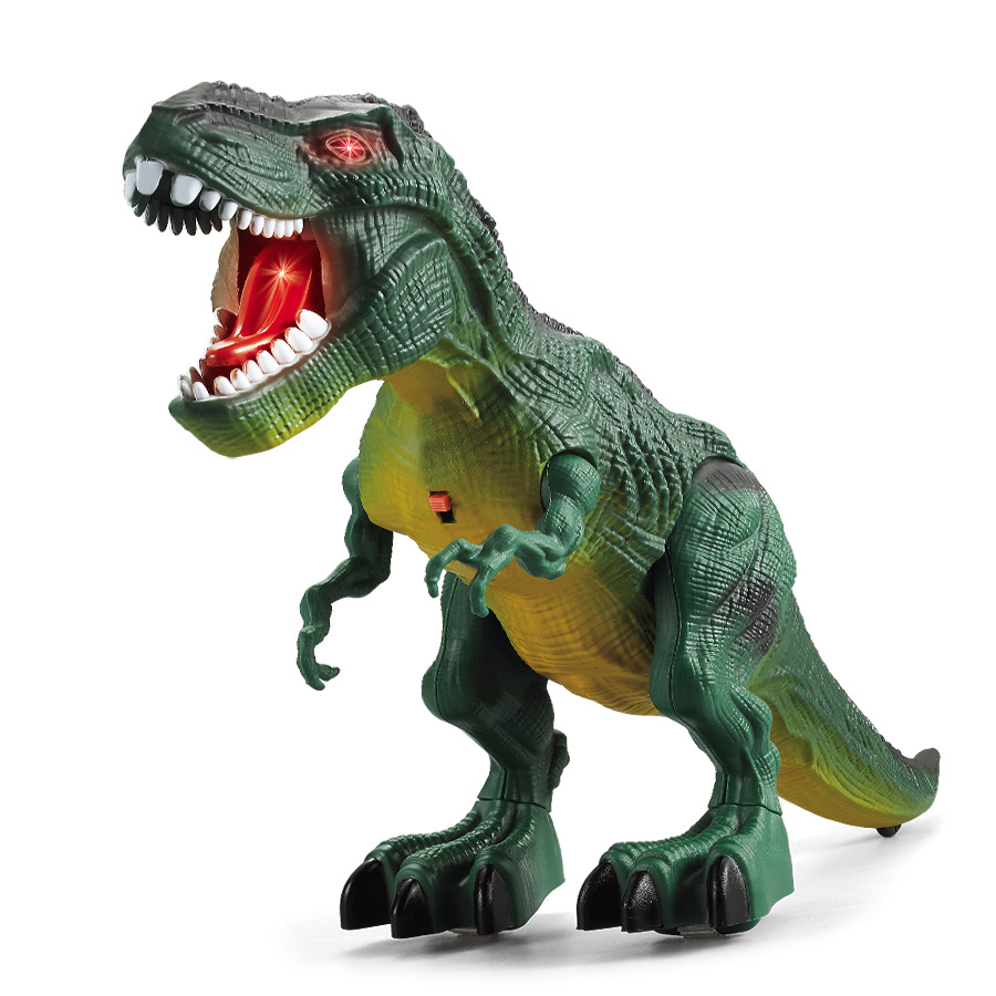 Electric simulation dinosaur walking sound light Tyrannosaurus animal model children's toys wholesale 3-6 years old cross-border