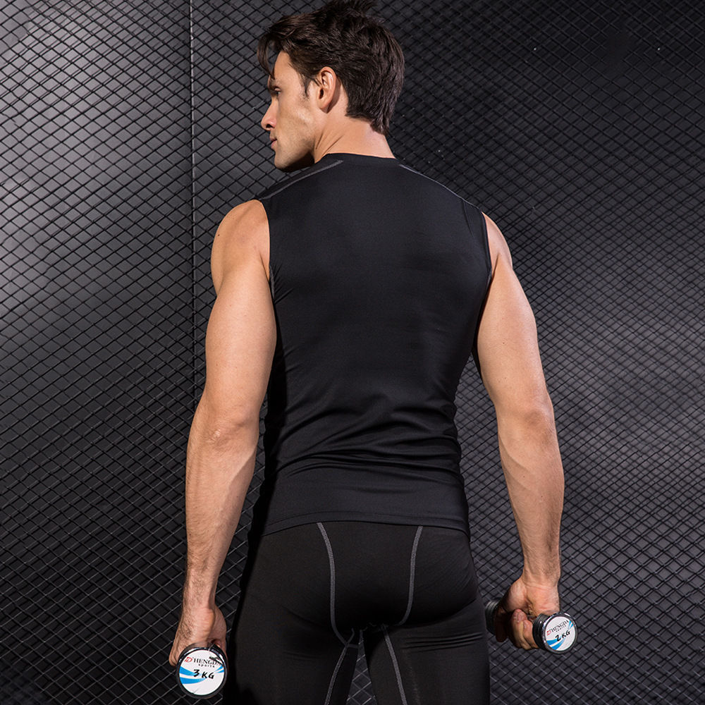 Struggle Source Factory Summer Sports Tight Clothes Running Sports Vest Men's Quick-drying Fitness Vest Men