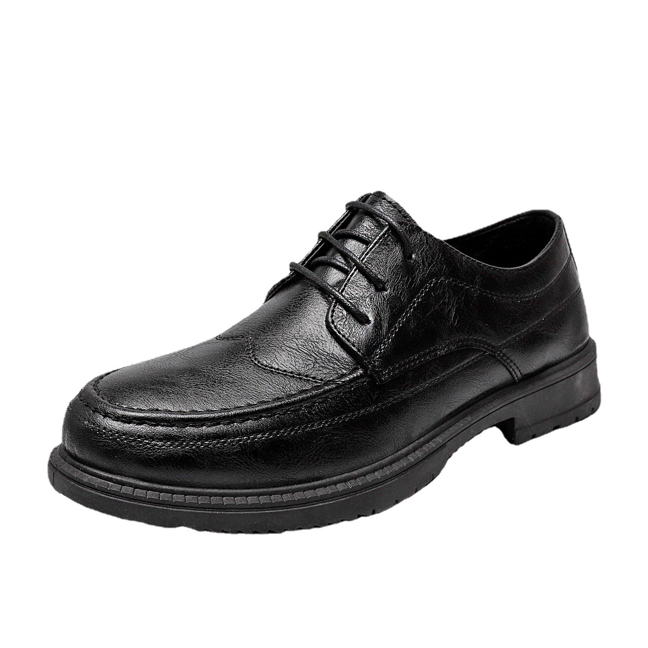 Winter Casual Leather Shoes Men's Business Dress Black Bridegroom Wedding Shoes Young British Pointed Suit Small Leather Shoes