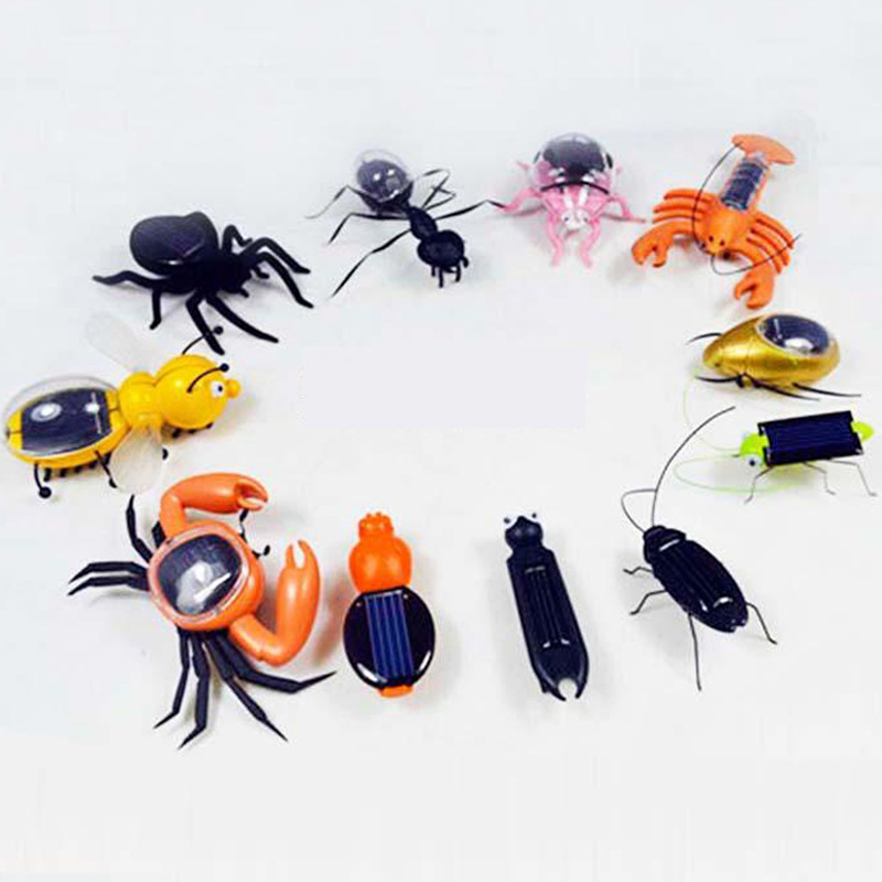 Factory direct solar toy car grasshopper cockroach Spider multi-legged insect Moon Rover Mini creative sports car