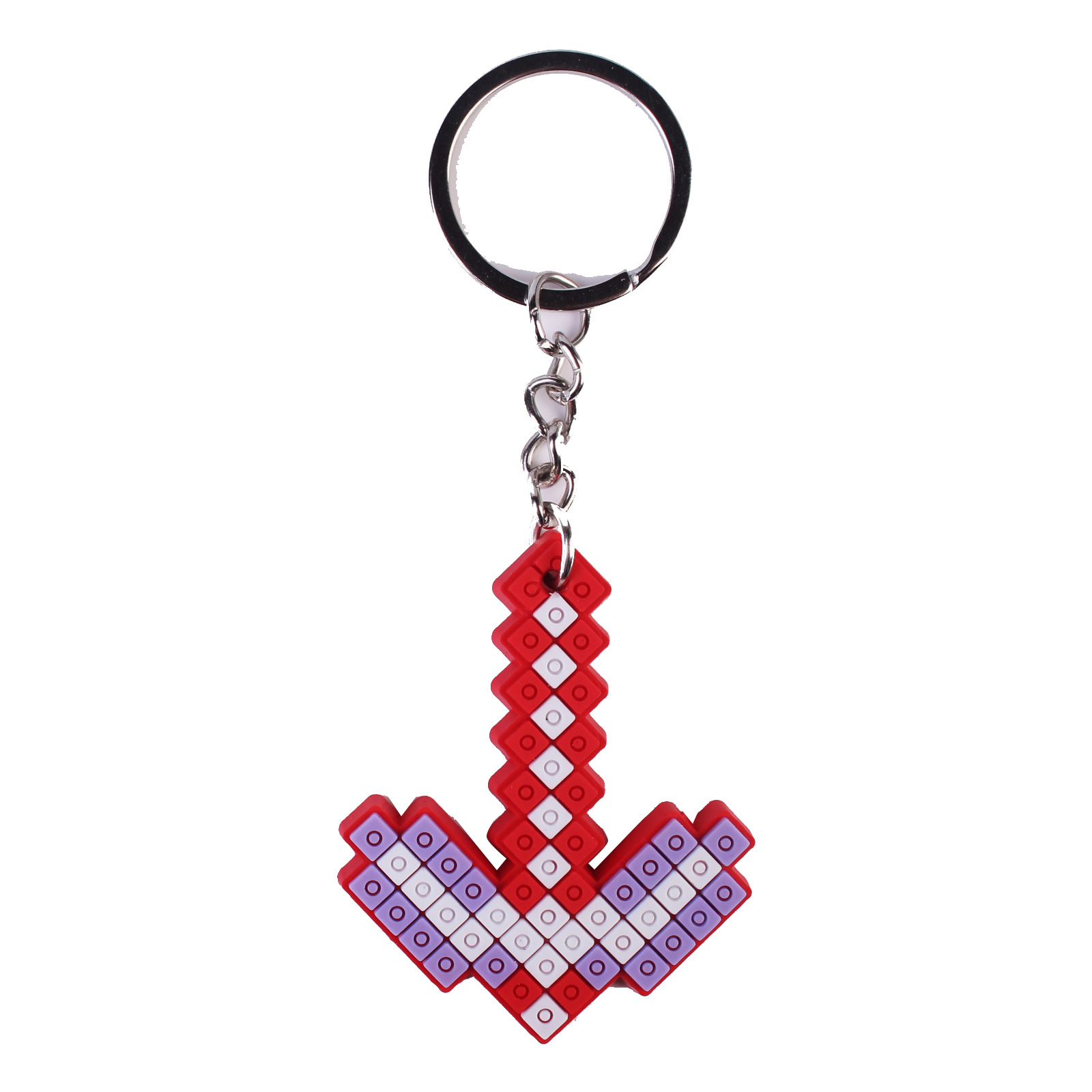 Square Mai Block Keychain Schoolbag Pendant PVC Accessories Gift Bag Amazon AliExpress Hot Wholesale