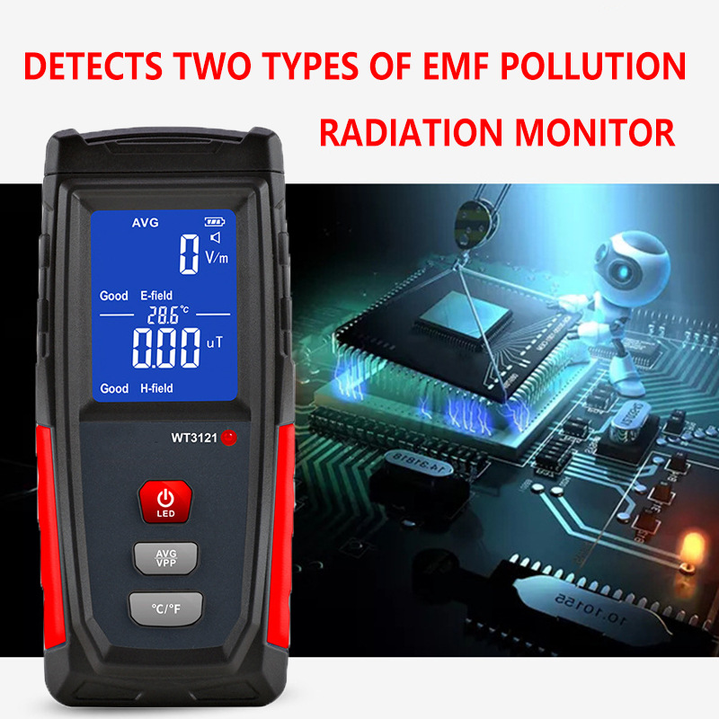 Standard wisdom GT3121 electromagnetic radiation detector WT3121 radiation monitoring meter electromagnetic wave high voltage radiation test
