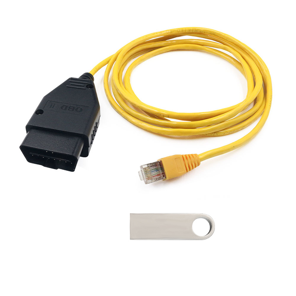 FOR BMW ENET E-SYSICOM用於f底盤超六類刷隱藏線高品質帶U盤數據