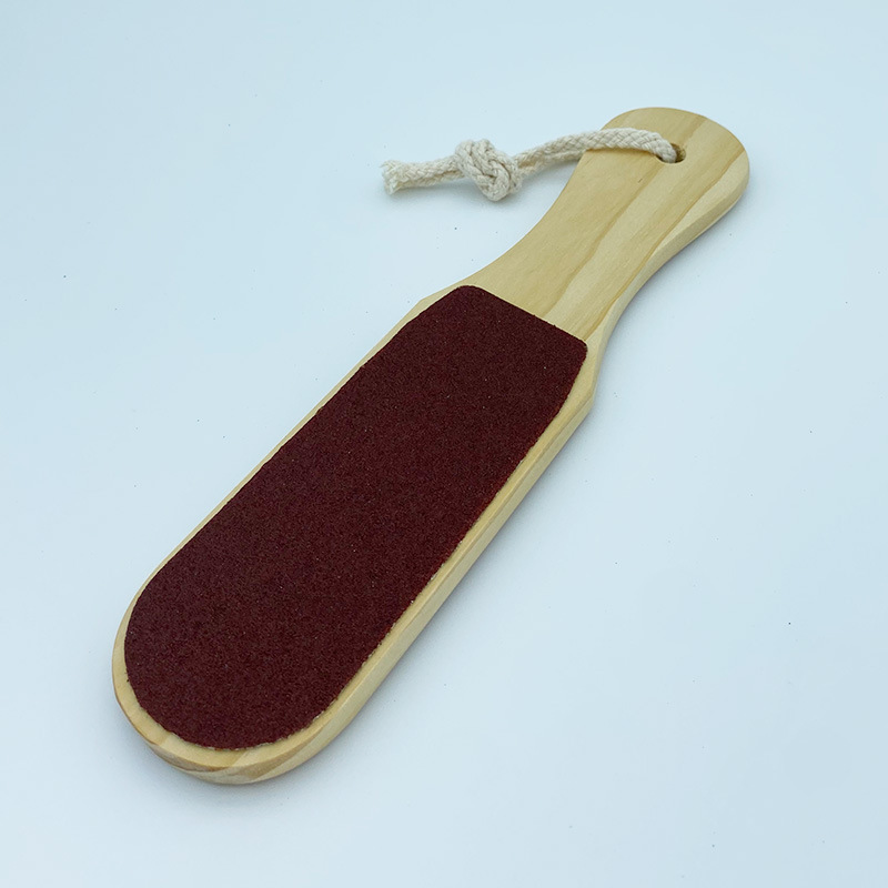 Wholesale wooden foot file foot rub double-sided foot grinder dead skin rubbing foot board removing calluses foot care tools