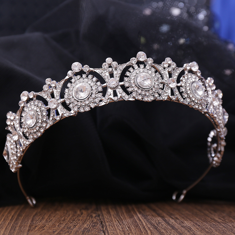 H1147 new bridal headdress exquisite rhinestone crown bride Princess Crown wedding accessories crown hair accessories