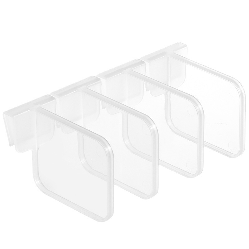 Refrigerator storage partition multifunctional refrigerator household storage and organizing baffle adjustable buckle refrigerator partition board