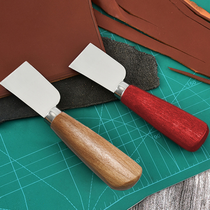Leather tools manual leather cutting knife manufacturers direct supply leather art trimming leather cutting shovel DIY tools