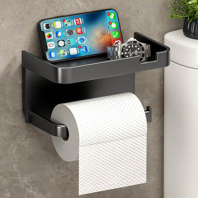 Toilet paper box roll tissue rack storage rack storage tissue tube storage household toilet punch-free wall hanging