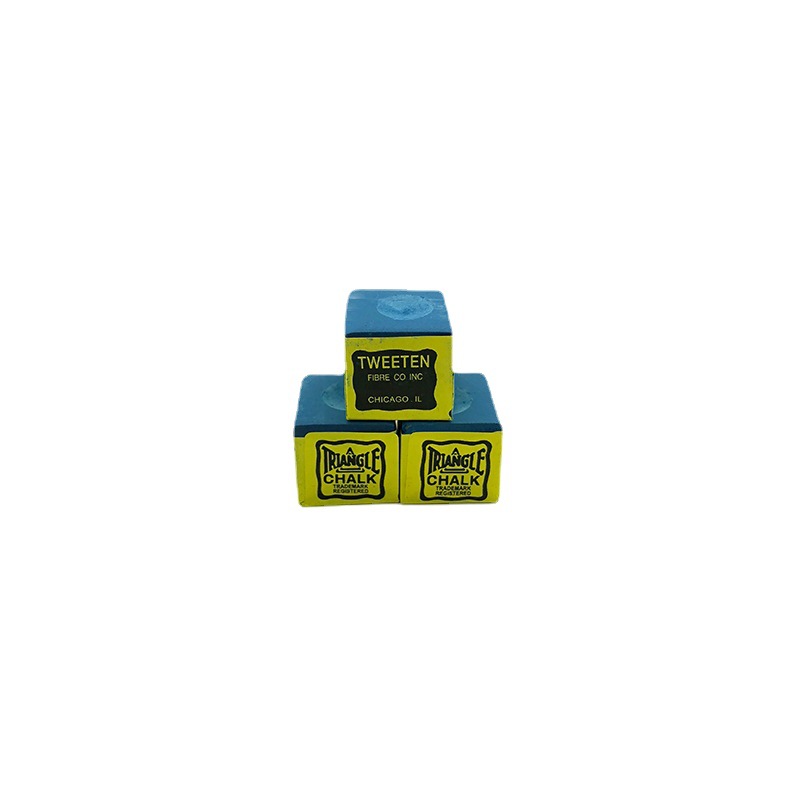 Pool cue chocolate powder triangle billiard accessories powder 12 small box snooker billiard gun powder billiard shell powder