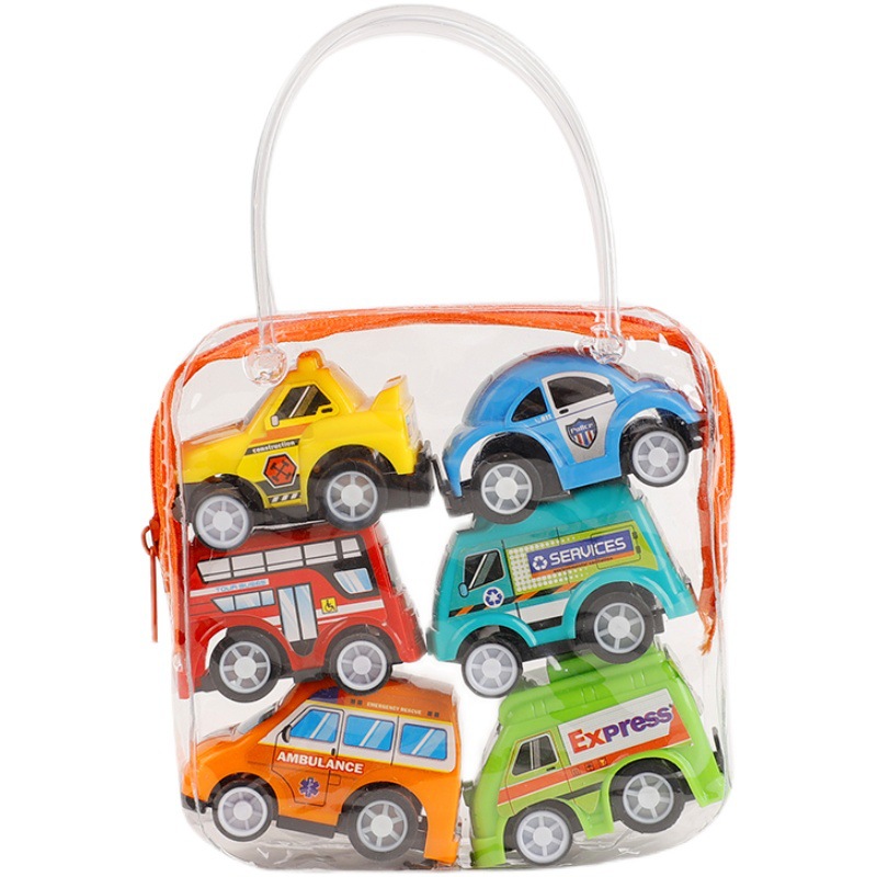 Children's Children's Day Gift Mini Huili Car Boy Baby Fire Truck Inertia Engineering Vehicle Excavator Set