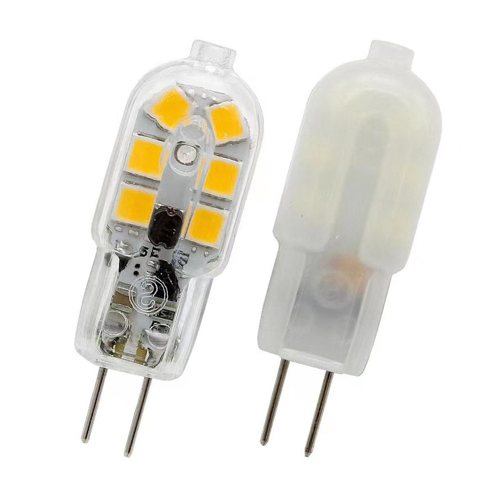 Spot G4 pin bulb 12 lamp pc cover household 12V crystal lamp chandelier table lamp light source LED corn lamp lighting