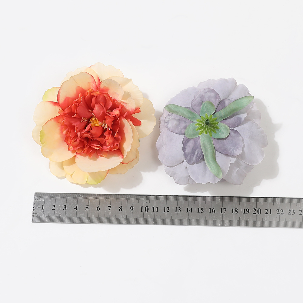 Artificial peony flower head Tang style headdress hair accessories silk flower fake flower diy handmade jewelry material decoration