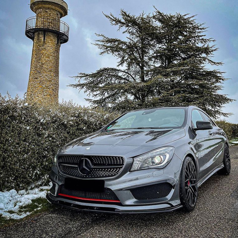 フロントバンパーリップ修正メルセデスベンツ Cla クラス C117 Cla200 260 Cla45 Amg 2013-2015|undefined