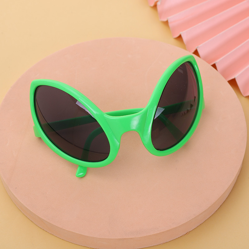 Internet Popular Alien Glasses Unisex Luminous Full Frame Decorative Glasses Ghost Festival Funny Sunglasses
