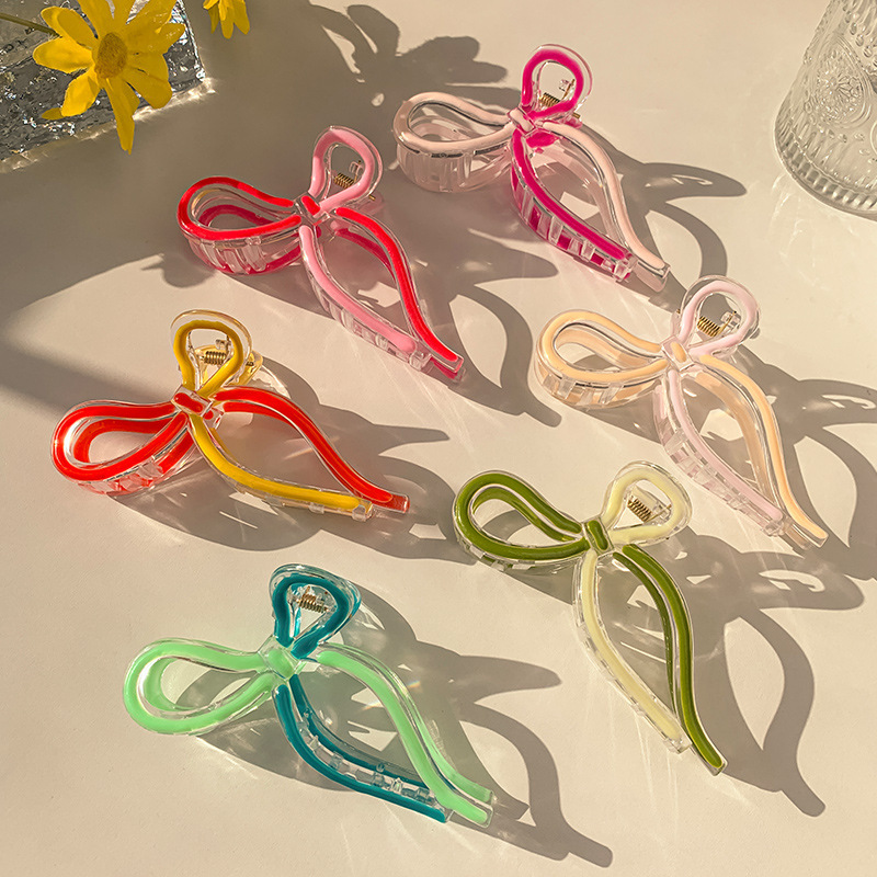 Jelly Shark Clip Damen 2024 Neue High-End Sense Grab Clip Back Head Tie Haargreifer Kopfbedeckung Clip Große Haarnadel_voghion.com