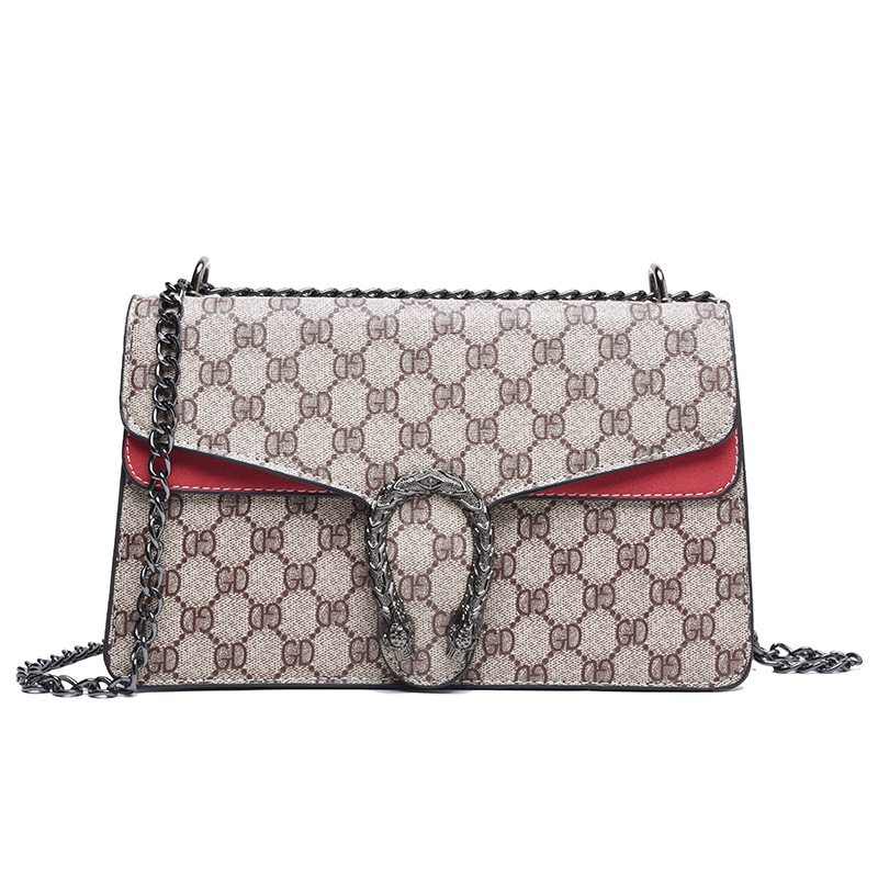 Cross-border Bag 2023 New Trendy Fashion Dionysia Bag Vintage Printed Mini Single-shoulder Crossbody Chain Women's Bag