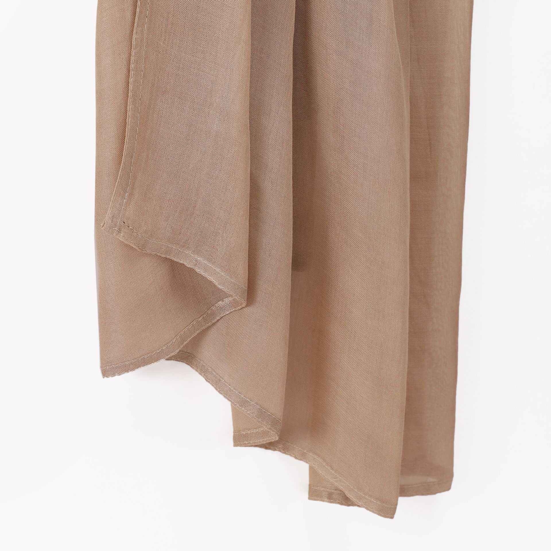 New monochrome wide-brimmed thin modal breathable scarf women's solid color hot selling Malay Indonesian rayon scarf