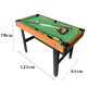 1.2 meters high foot billiard table