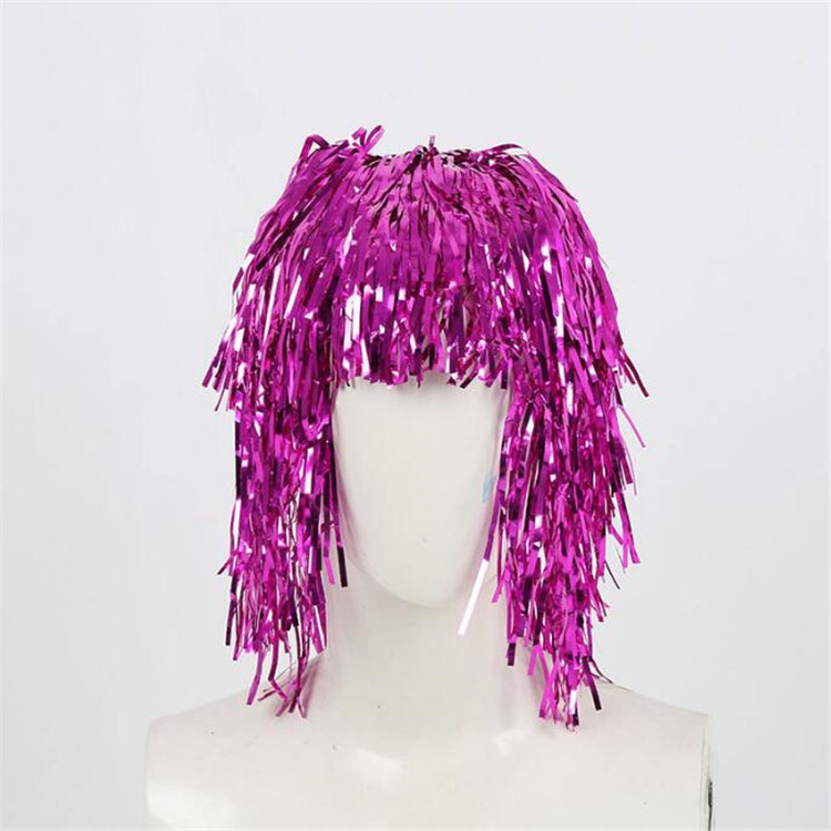 Factory Christmas rain wig flower, pendant, rain hat decoration party decorations wig