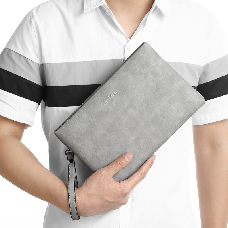 Card Kolin Men's Bag Men's Handbag Real Cowhide Clutch Bag Business Clamp Bag Men's Portable Wallet Envelope Bag