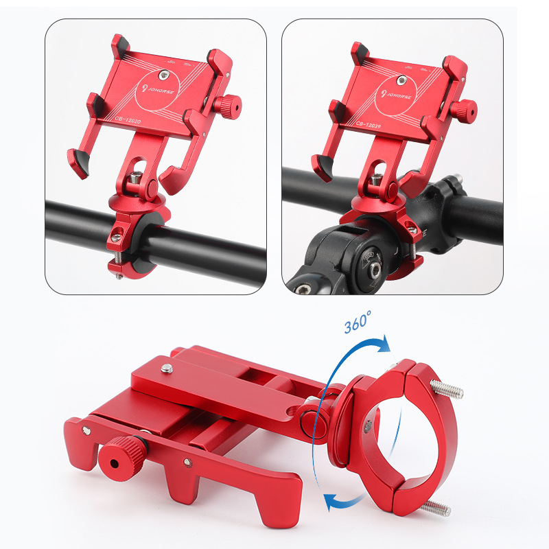 Cross-border bicycle mobile phone holder mountain bike electric car take-out navigation mobile phone bracket shockproof anti-shake riding equipment
