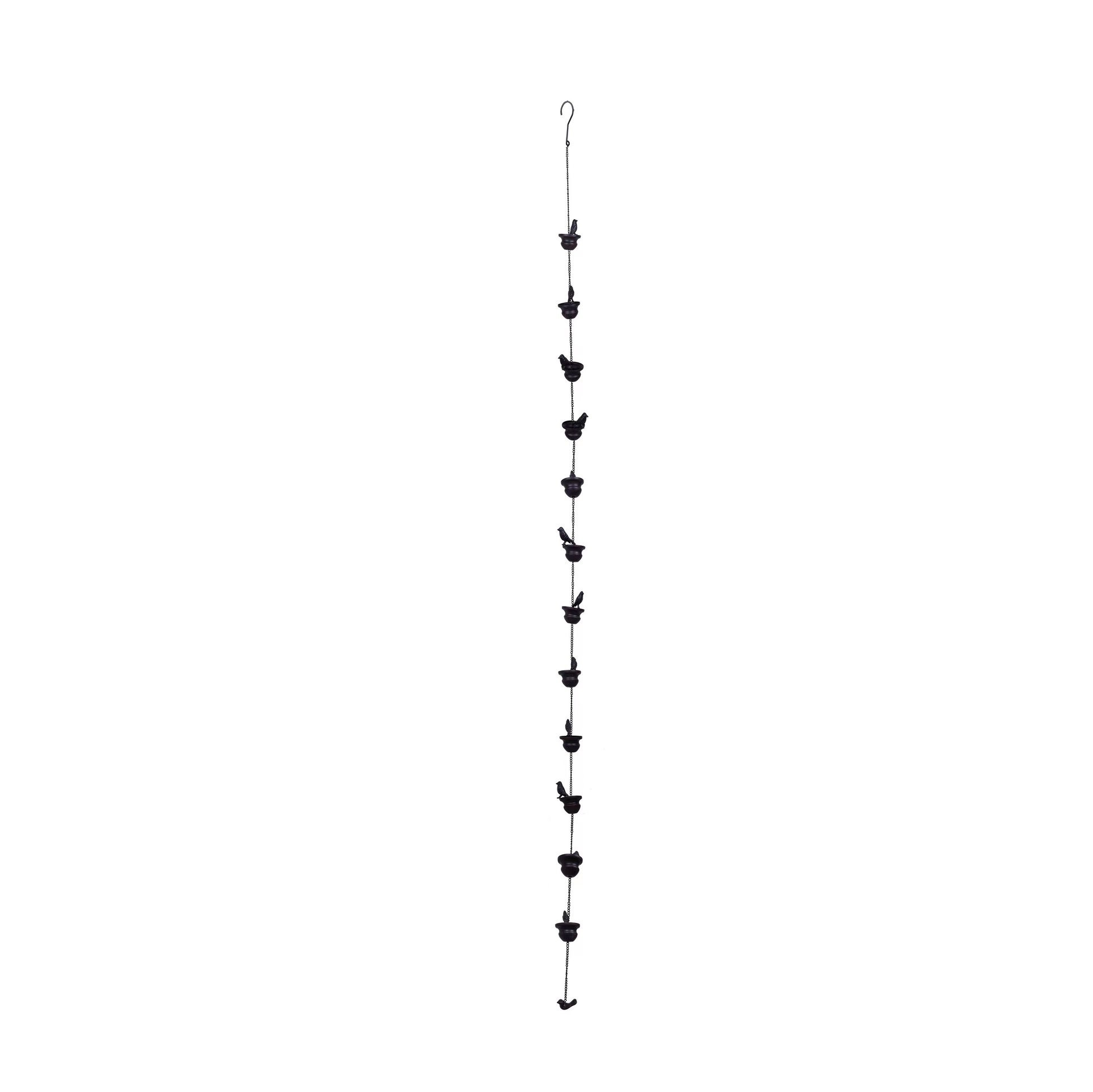 Park Cool Court Corridor Drainage Chain Metal Villa Bird Cup Rainwater Chain Factory Metal Crafts