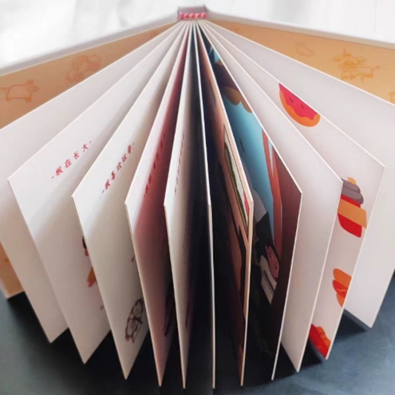 Enterprise hardcover album printing yearbook hardcover album customized hard shell round Ridge hardcover book printing Guangzhou factory