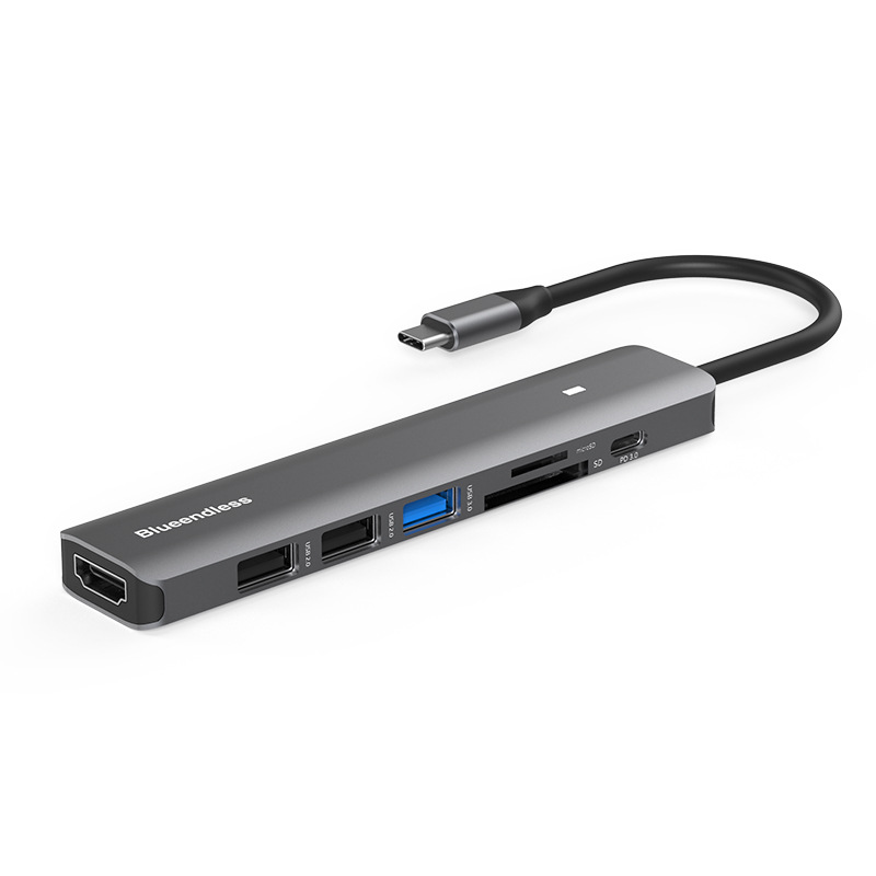 Multi-function type c expansion dock 3.0USB hub HUB converter HDMI notebook tablet docking station