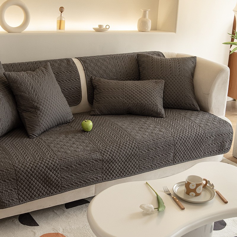 ins simple cotton non-slip retro sofa cushion pure cotton sofa cover sofa towel cushion cover cloth