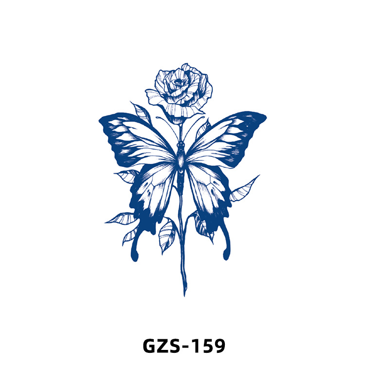 New herbal juice tattoo stickers cute flowers small fresh flowers semi-permanent ins tattoo stickers manufacturers wholesale