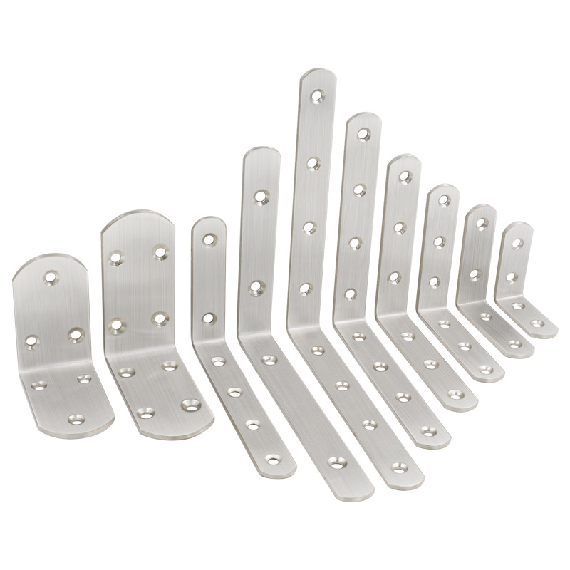 Thickened stainless steel angle code fixing bracket layer plate holder 90 degree right angle code triangle bracket L-shaped angle code