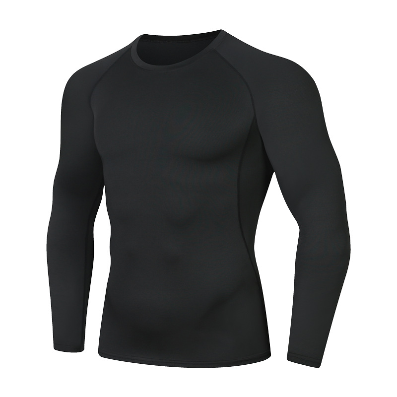 Amazon sci-fi long sleeve sportswear tight long sleeve T-shirt stretch basketball training running yoga fitness