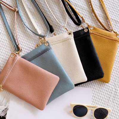 Litchi Pattern Mobile Phone Bag 2023Ladies handbag Sweet Bag Women's Shoulder Bag Daily All-match Crossbody Bag