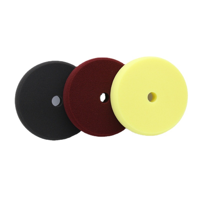 Car beauty 6 inch polishing sponge wheel coarse medium fine polishing grinding mirror reduction disc self-adhesive sponge polishing disc