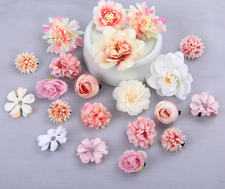 Accessori per capelli con fiori di seta Hanfu, forcina per capelli, set di copricapi con fiori, forcina per capelli con fiori, fermaglio laterale per testa antica, accessori Hanfu per bambini, per donne_voghion.com