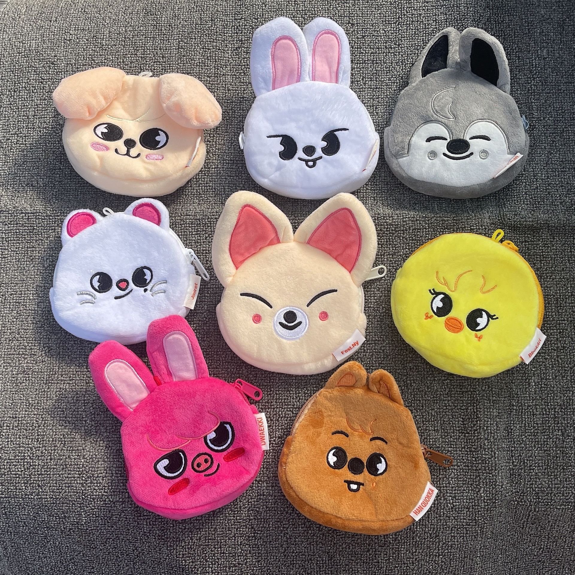 Stray kids Felix Li Longfu Fangcan cartoon plush wallet coin change bag lee know