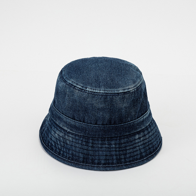 Hat Women's 2021 New Vintage Denim Fisherman Hat Men's Japanese Pure Cotton Sun Hat Sunscreen Hat Basin Hat Spot
