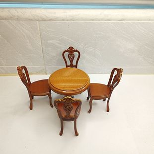 Factory direct sales, doll house furniture. Dining table chair stool scene model Play House